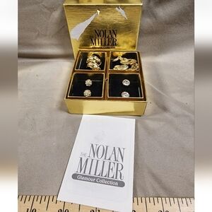 Vintage Nolan Miller Glamour Collection Earring Set 4 Pairs New In Box #1